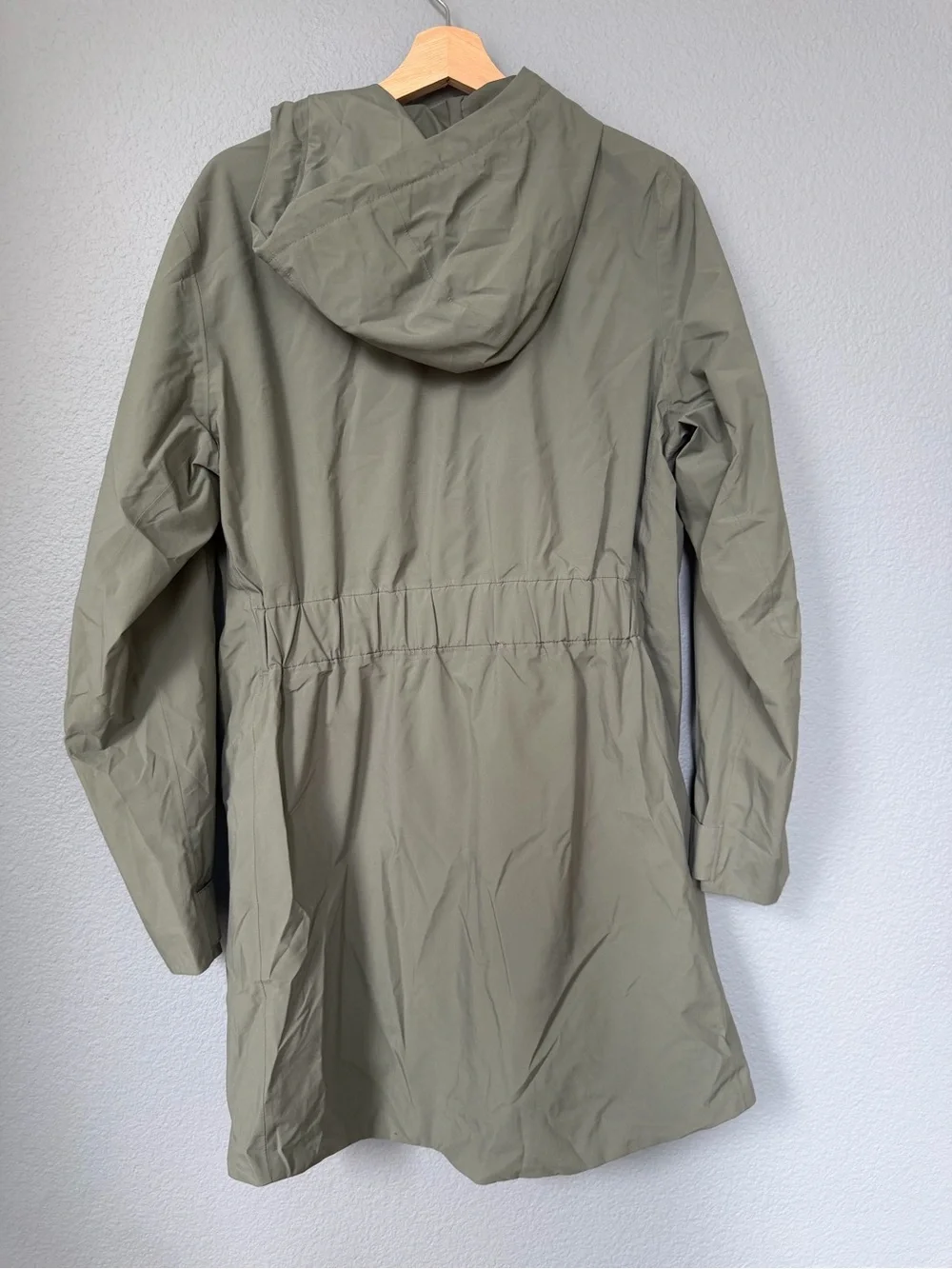 The North Face Olive Green Hooded Raincoat